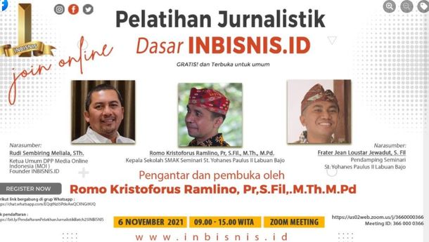 Kata Netizen (FB/Gabrielinda Posanti Nurak): Undangan Pelatihan Jurnalistik Gratis