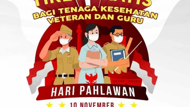 Hari Pahlawan, KAI Divre IV Gratiskan Nakes, Guru dan Veteran Naik Kereta Api