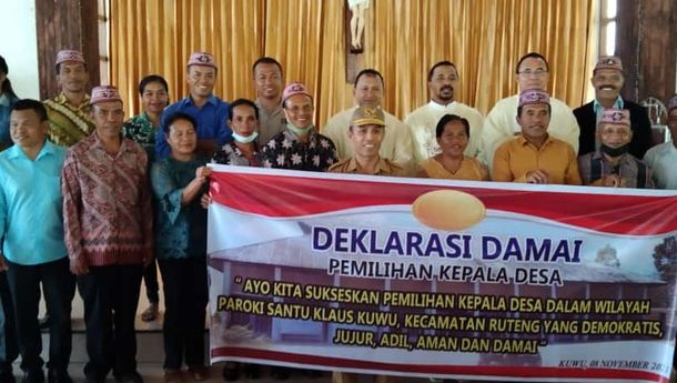 Jelang Pilkades, Cakades Separoki St. Klaus Kuwu Ikuti  Rekoleksi dan Misa Perutusan