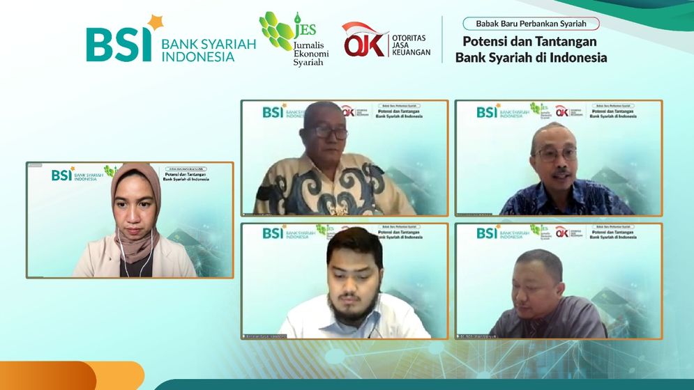Webinar Literasi Keuangan Syariah BSI bersama Jurnalis Ekonomi Syariah (JES) Sumatera, Selasa (9/11/2021). 