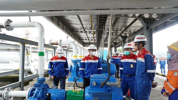 Komisaris Utama Pertamina Patra Niaga Kunjungi Pertashop, Depot LPG Pulau Layang dan IT Palembang