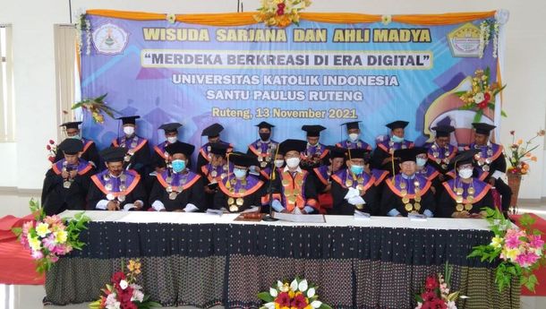 Rahim Unika St Paulus Ruteng Lahirkan 608 Sarjana dan Ahli Madya