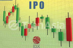 Ilustrasi penawaran umum perdana saham (initial public offering/IPO) di PT Bursa Efek Indonesia (BEI). Ilustrator: Deva Satria/TrenAsia