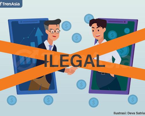 Ilustrasi fintech pinjaman online (pinjol) atau kredit online alias peer to peer (P2P) lending ilegal harus diwaspadai. Ilustrator: Deva Satria/TrenAsia