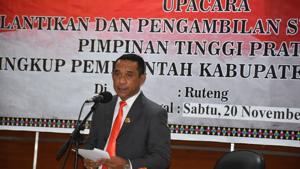 Bupati Manggarai Lantik 8 Pejabat Tinggi Pratama Eselon IIB, Berikut Daftar Namanya