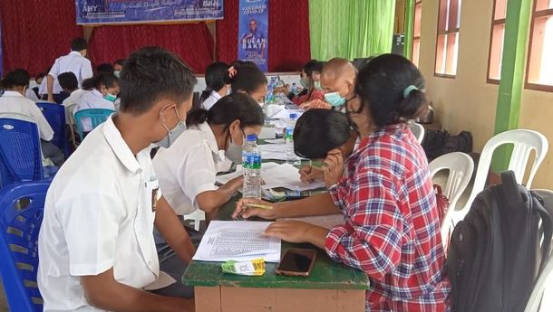 Peduli Masalah Covid-19, Partai Demokrat Fasilitasi Vaksinasi bagi Ratusan Pelajar SMP-SMA St Klaus