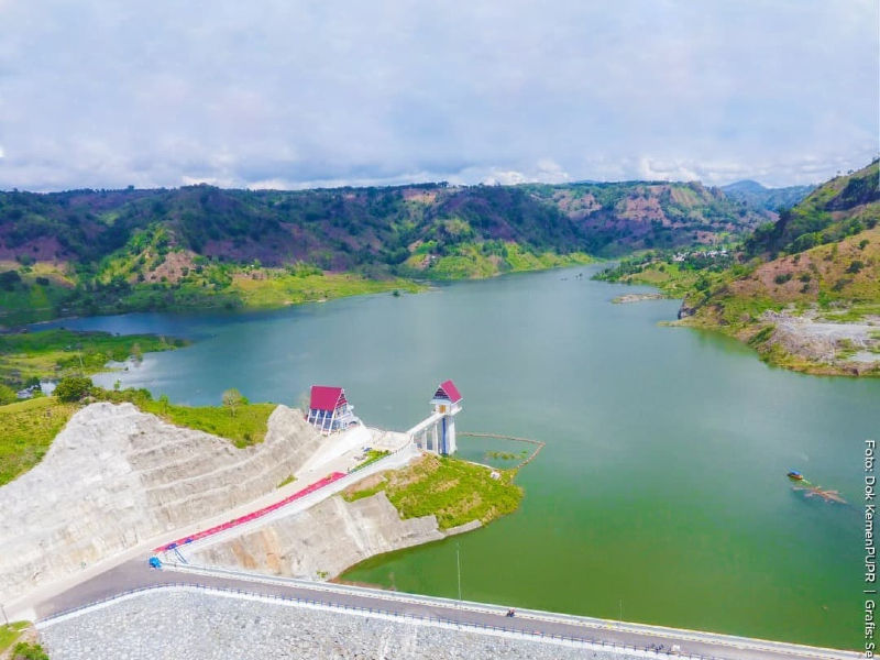 Bendungan Karalloe di Sulawesi Selatan.