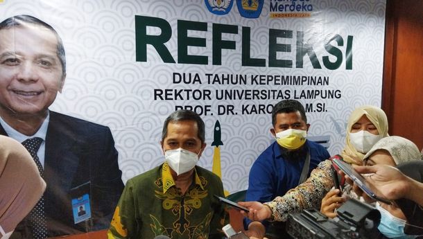 Dua Tahun Kepemimpinan Karomani PNPB Unila Naik 40%, Terbesar Sepanjang Sejarah