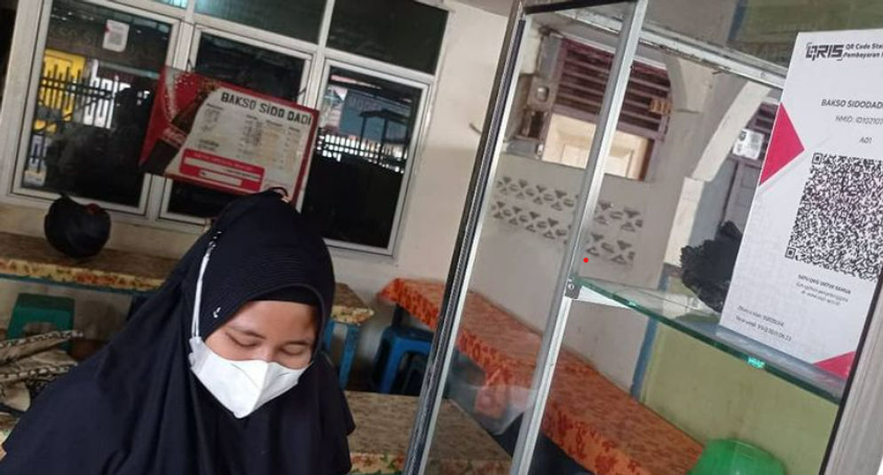 Penggunaan QRIS di Kota Palembang, hampir ditemukan disetiap warung