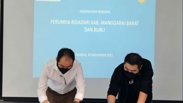 Perumda Bidadari Mabar dan Blibli.com Tandatangani MoU Pemasaran Produk Ekraf