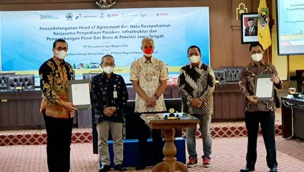 PGN dan JPEN Kerja Sama Kembangkan Pasar Gas Bumi di Jawa Tengah
