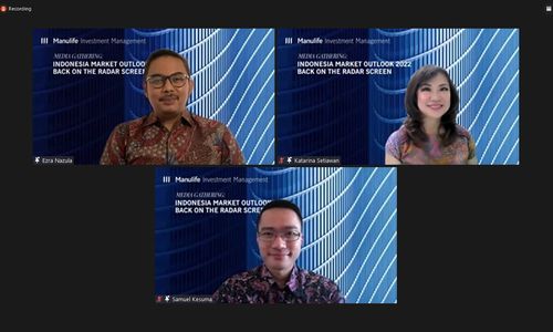 Webinar Market Outlook 2020 yang digelar PT Manulife Aset Manajemen Indonesia, Selasa, 7 Desember 2021.