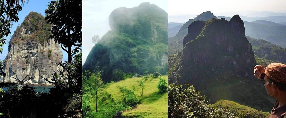 Tiga gunung lanang di Pacitan