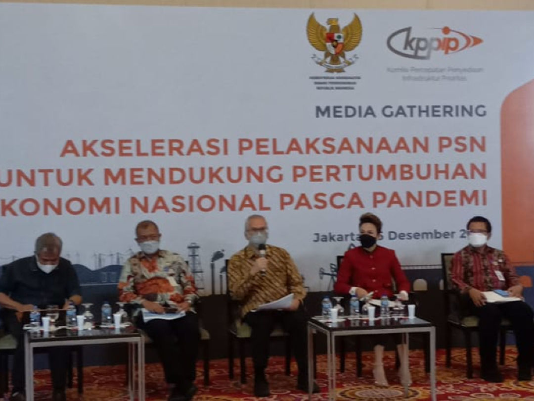 Media Gathering Kementerian Koordinator Bidang Perekonomian khususnya Komite Percepatan Penyediaan Infrastruktur Prioritas (KPPIP) terkait update Proyek Strategis Nasional (PSN) 2020-2021.