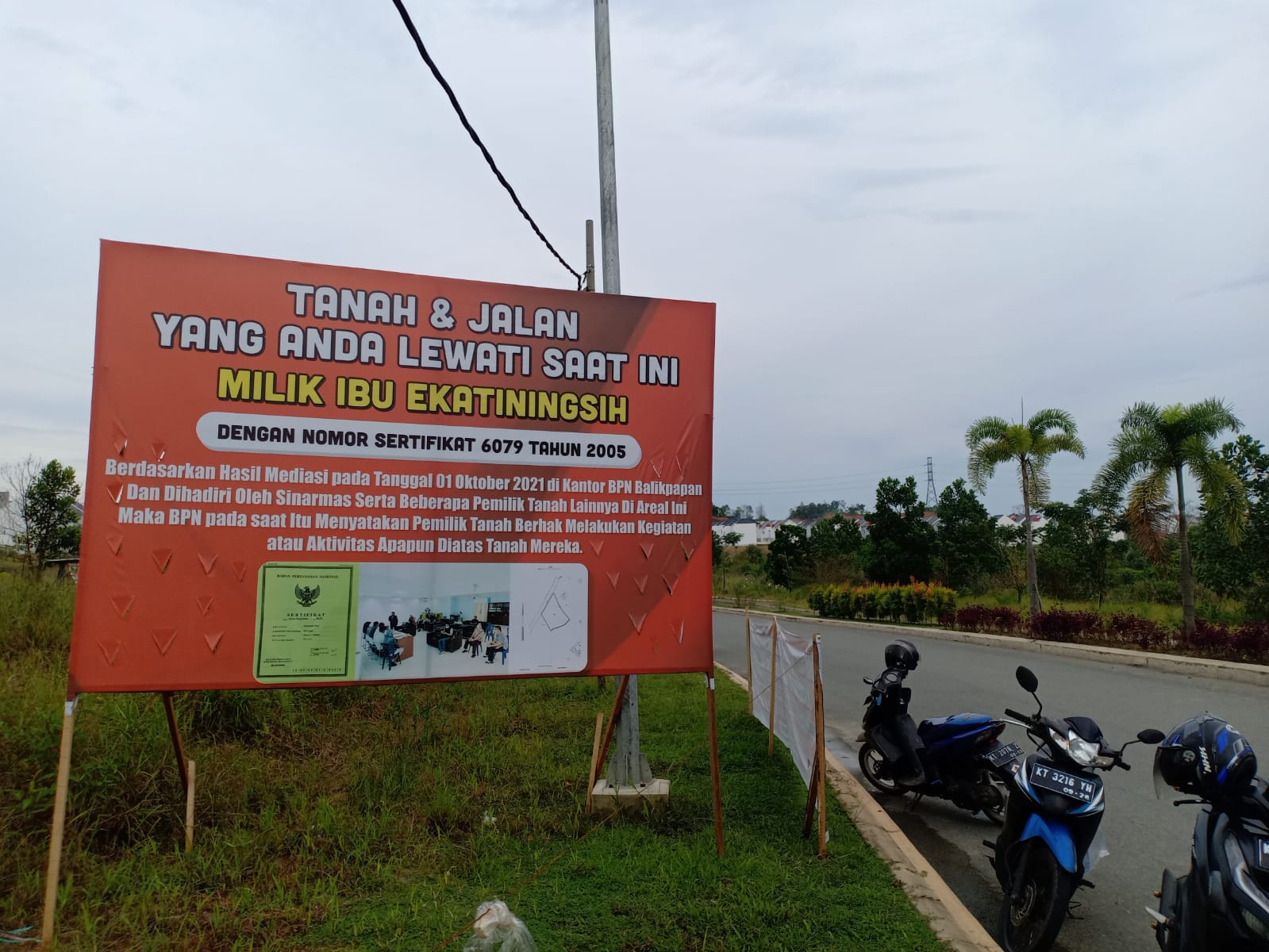 BPN ukur ulang lahan sengketa, Kamis sore (16/12/2021)