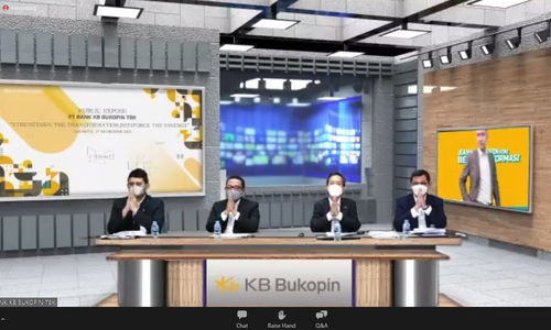 Jajaran Direksi KB Bukopin dalam Public Expose, Jumat 17 Desember 2021