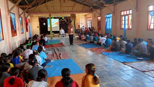 Berkolaborasi dengan OMK Tilir, SMPN 9 Borong Gelar Retret Dua Hari bagi Peserta Didik di Tilir