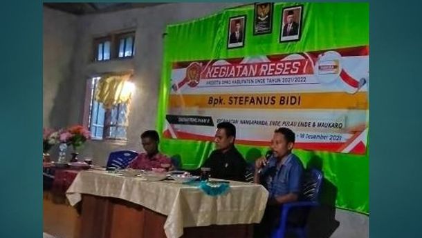 Reses di Kecamatan Nangapanda, Masyarakat Minta Anggota DPRD Ende, Stefanus Bidi Perjuangkan Listrik dan Jalan