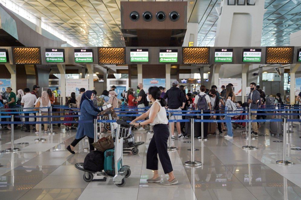 Suasana di Soekarno-Hatta, Tangerang, Banten, Minggu, 19 Desember 2021