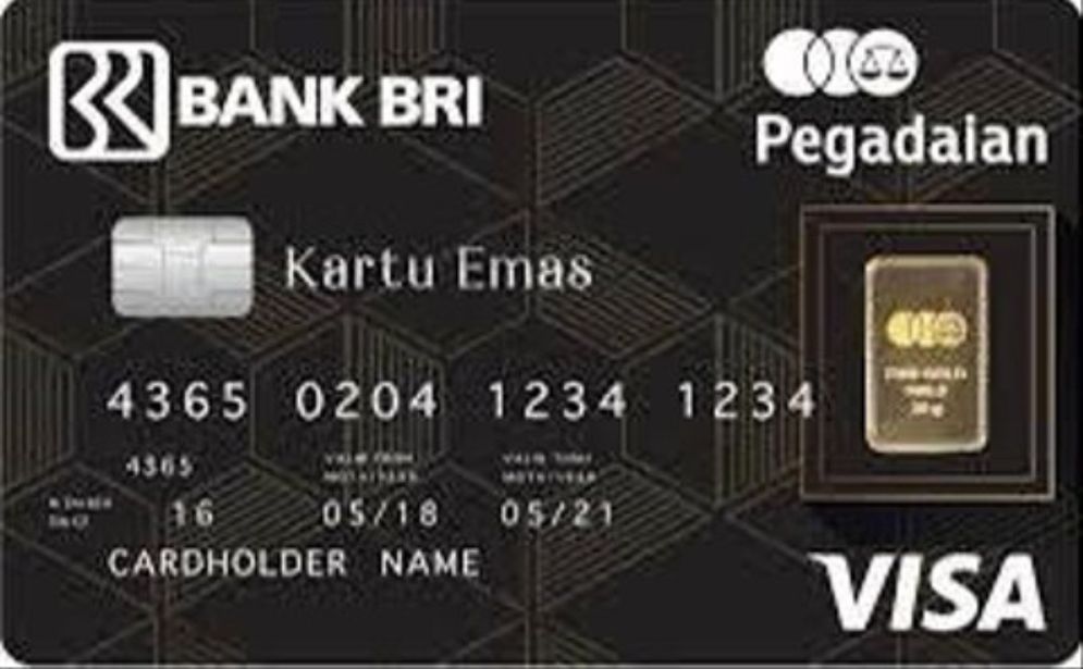 Produk kartu emas merupakan hasil kolaborasi PT Pegadaian dengan PT Bank Rakyat Indonesia (Persero) Tbk . 