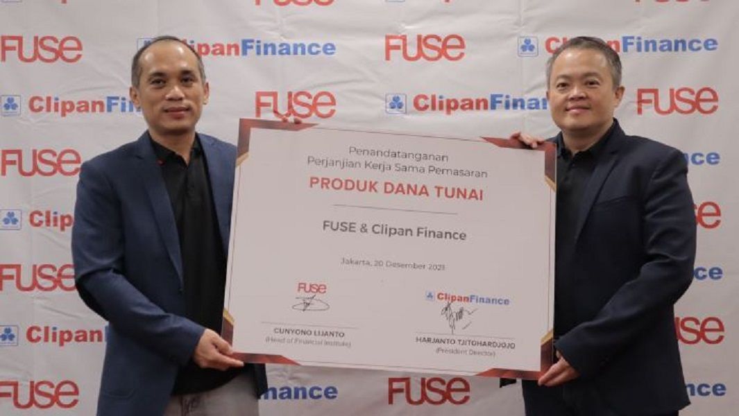 Perusahaan pembiayaan alias multifinance PT Clipan Finance Indonesia Tbk (CFIN) bekerja sama dengan Institute Fuse meluncurkan peer to peer (P2P) lending Duit Cair. / Dok. Clipan Finance