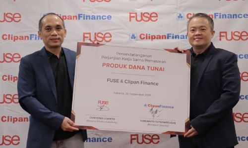 Perusahaan pembiayaan alias multifinance PT Clipan Finance Indonesia Tbk (CFIN) bekerja sama dengan Institute Fuse meluncurkan peer to peer (P2P) lending Duit Cair. / Dok. Clipan Finance