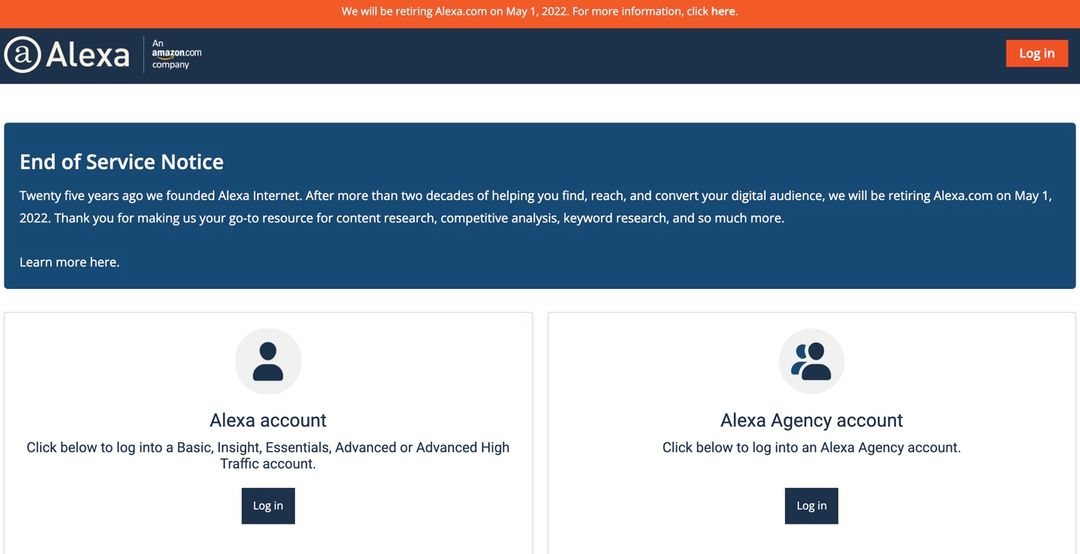 Alexa.com Segera Ditutup Amazon, Ini Situs Ranking Web Alternatif yang Bisa Anda Akses
