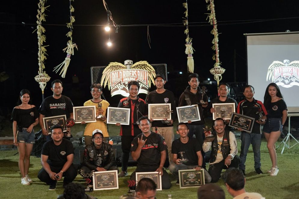 Majukan Industri Kreatif,  Klub Motor Diganjar Penghargaan Bergengsi dari Bold Riders Bali