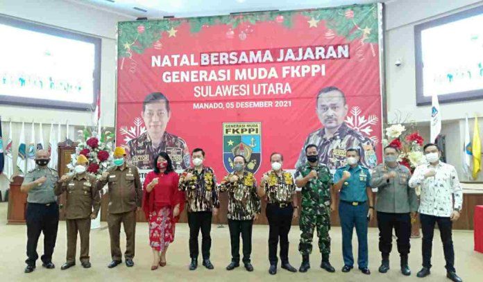 Foto bersama usai ibadah Natal GM FKPPI. (Foto:Istimewa)