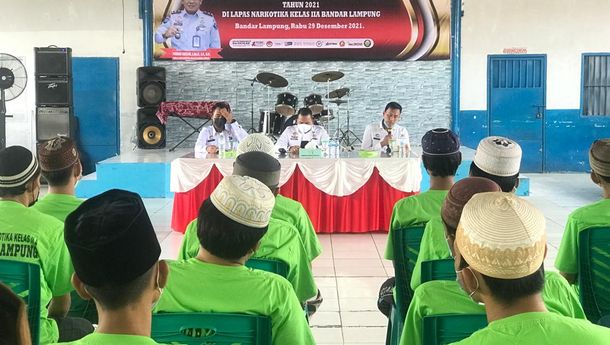 Lapas Narkotika Bandarlampung Sukses Rehabilitasi 300 Warga Binaan