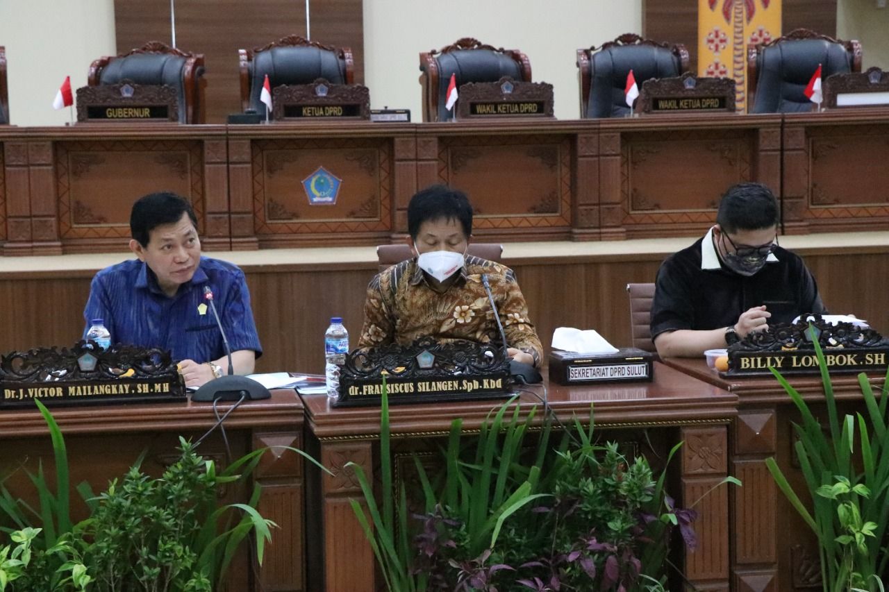 Rapat Badan Anggaran DPRD Sulawesi Utara. (Foto:Istimewa)