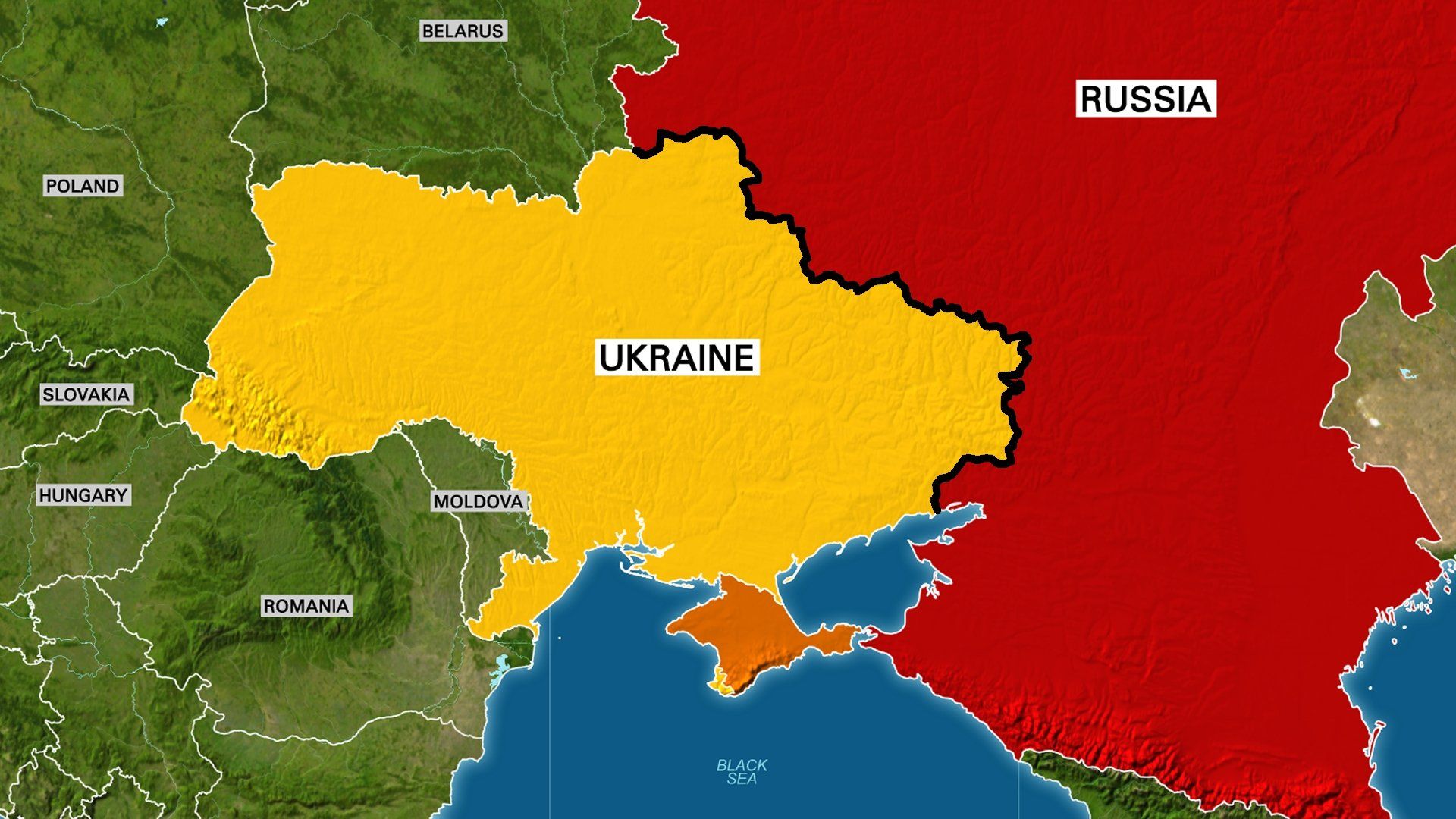 Peta Ukraina-Rusia