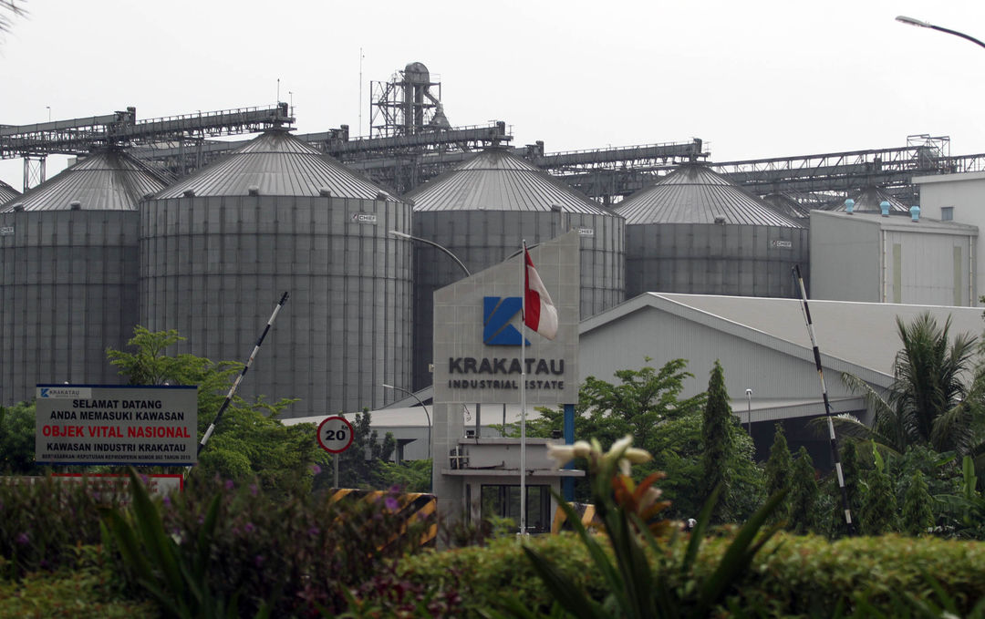 Kawasan Industri Krakatau di Cilegon Banten. Foto : Panji Asmoro/TrenAsia