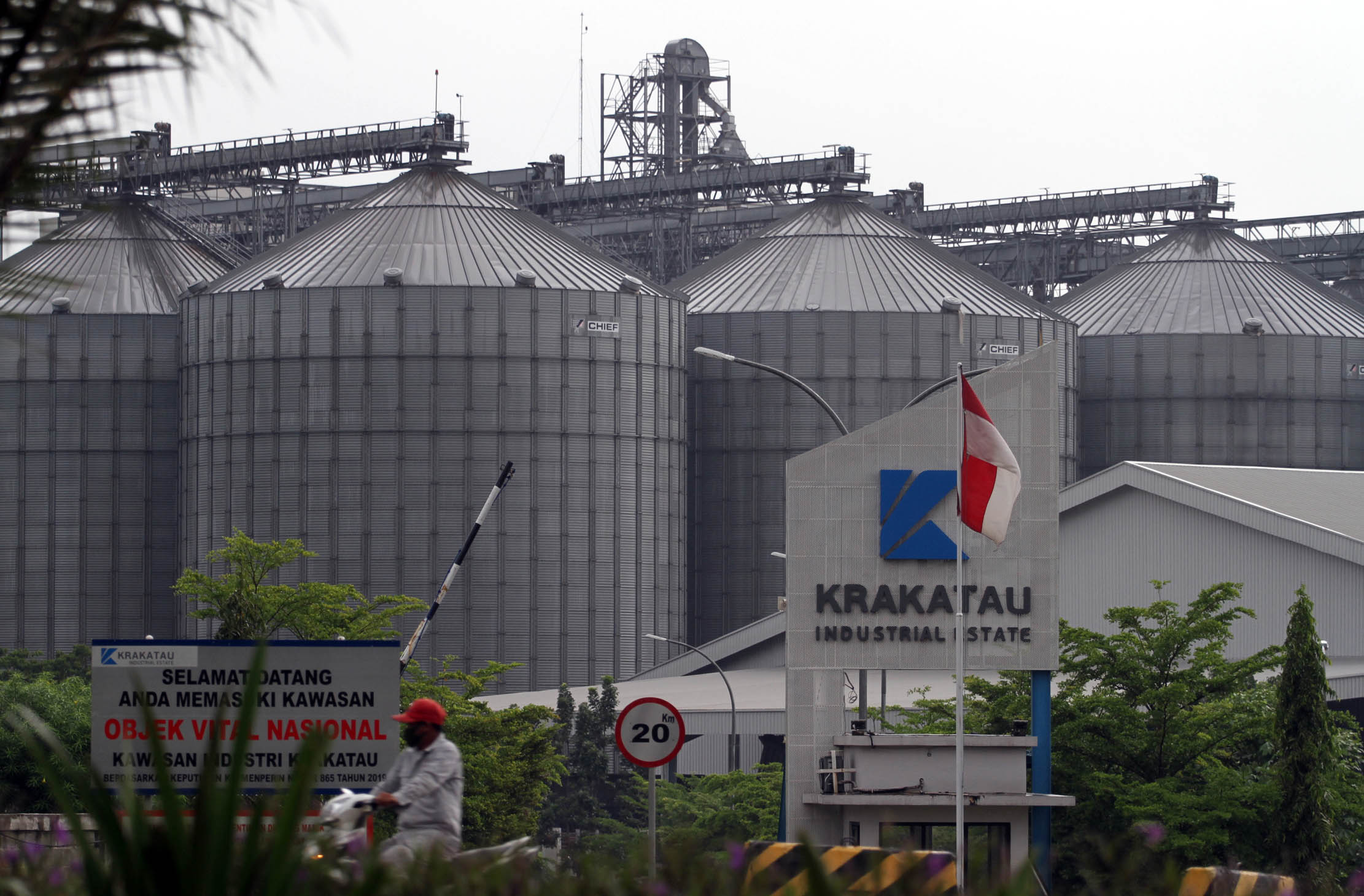 Kawasan Industri Krakatau di Cilegon Banten. Foto : Panji Asmoro/TrenAsia