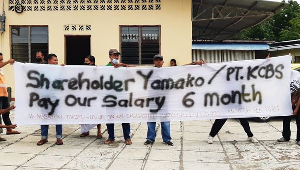 Karyawan PT KCBS Gelar Aksi Demo, Tuntut Gaji yang Belum Dibaya Selama 6 Bulan