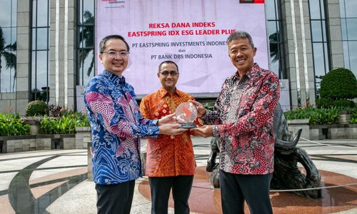Astspring Indonesia Gandeng DBS Indonesia, untuk luncurkan reksa dana Indeks Eastspring IDX ESG Leaders Plus. Sumber press release perseroan.