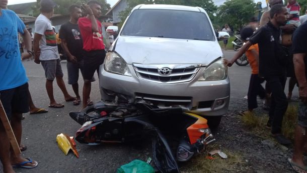 Lakalantas di  Ruas Jalan Kimang Bulen, Samping SMP Frater Maumere Petang Ini