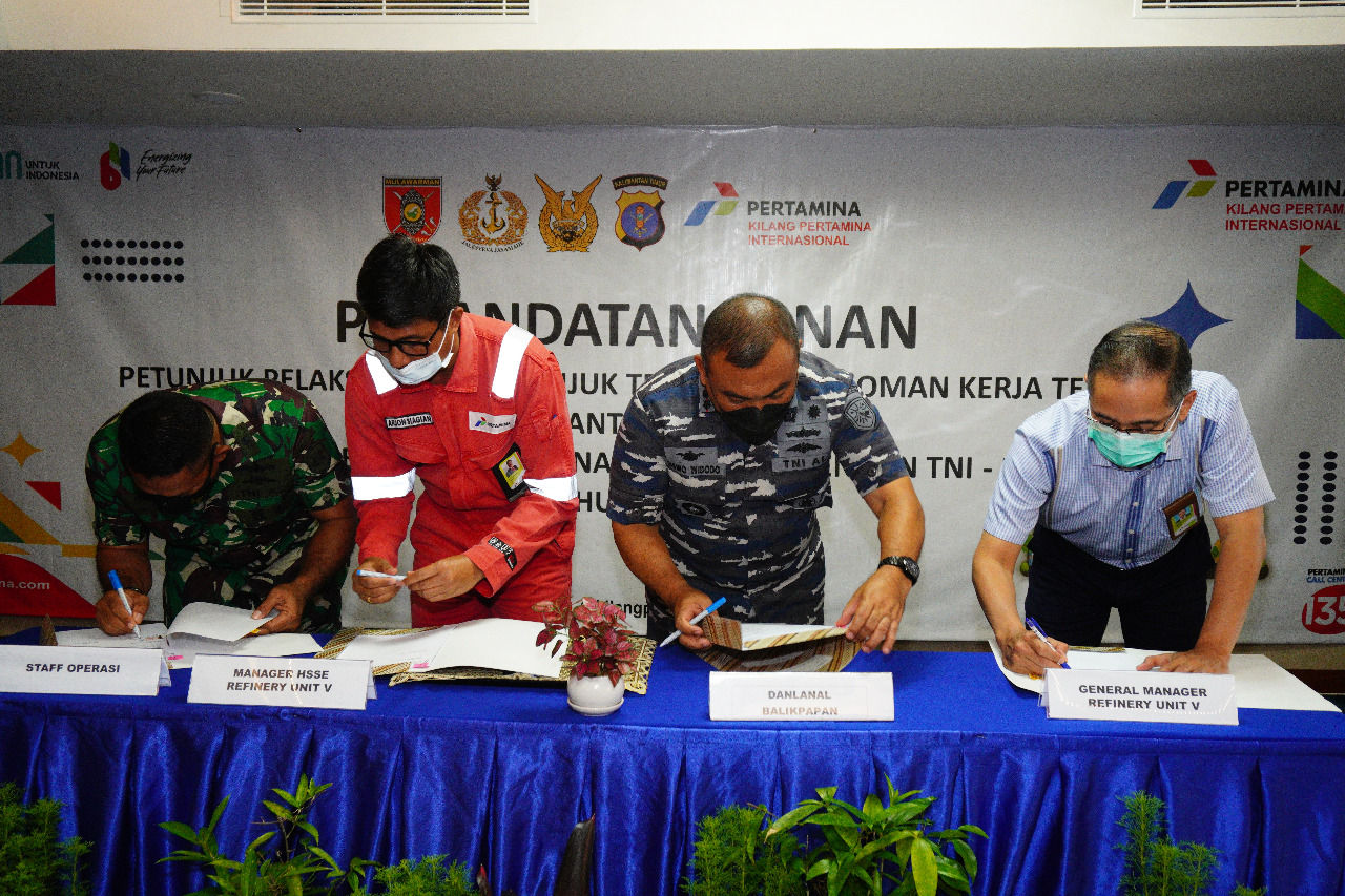 Perkuat Sinergi, Pertamina Kerja Sama Pengamanan TNI POLRI