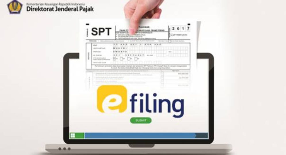 Ilustrasi pelaporan SPT lewat e-Filing. 