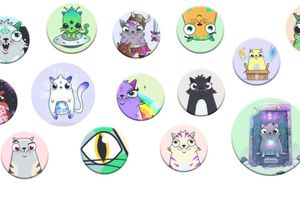 CryptoKitties, game NFT berbasis Ethereum.