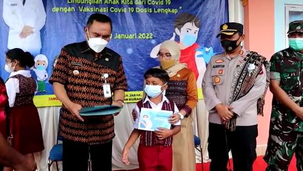 Pemkab Ende Canangkan dan Gelar Vaksinasi Covid-19 bagi Anak Usia 6-11 Tahun 