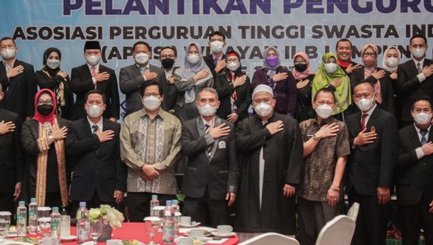 Resmi Dikukuhkan, Pengurus Aptisi Wilayah II-B Lampung Siap Sinergi Bersama Pemprov