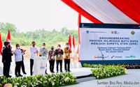 Presiden Jokowi resmikan proyek hilirisasi batu bara