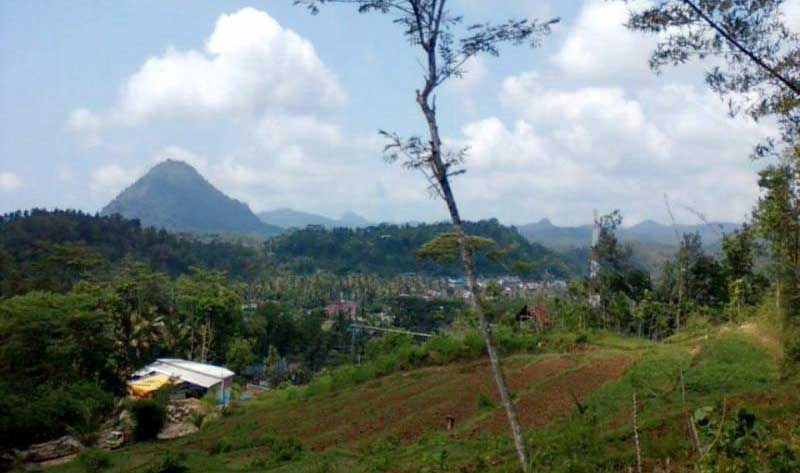 Wilayah yang diduga sebagai gunung api purba