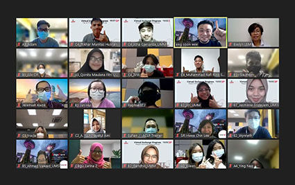 Puluhan Mahasiswa UMM Ikuti Virtual Exchange Singapore
