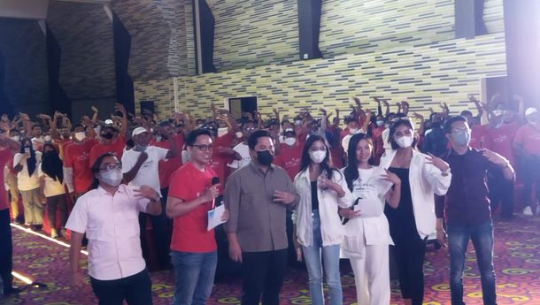 Reuni Relawan E-Troopers di Lampung, Erick Thohir: Gerakan Ini Tidak Pakai Uang Pemerintah