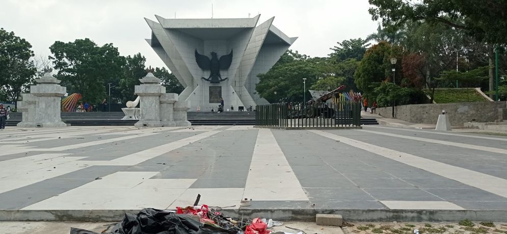 Monpera yang berada di titik nol Kota Palembang