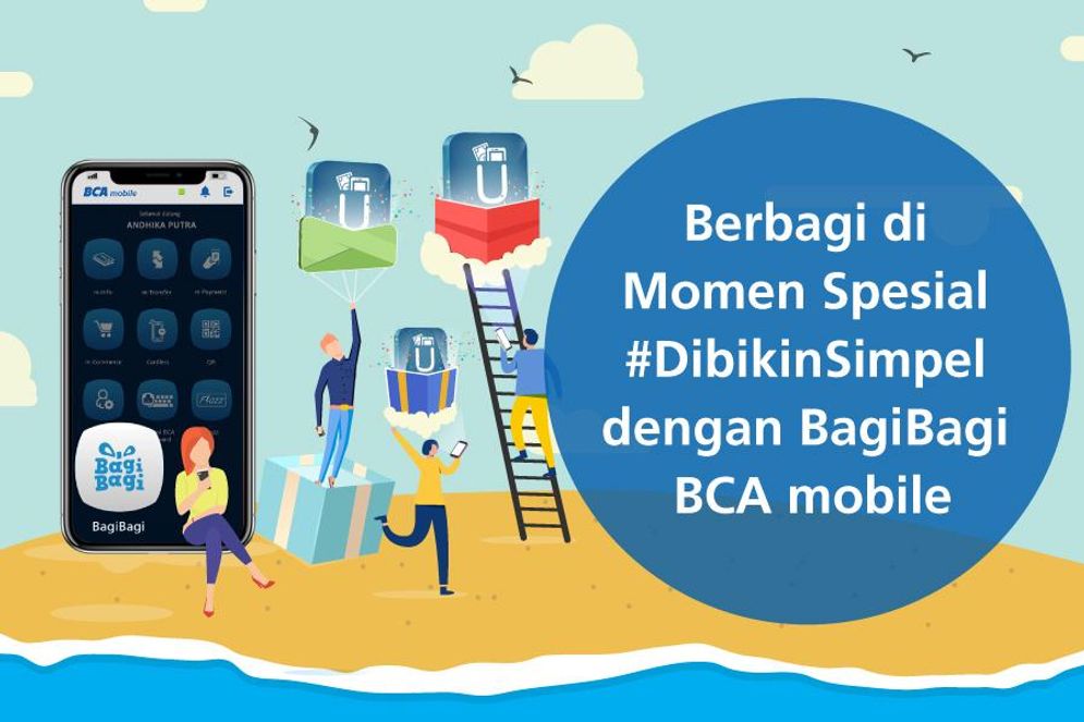 BCA mengajak nasabah untuk BagiBagi Angpao melalui fitur BagiBagi di BCA mobile dalam rangka memberikan kepuasan nasabah dalam bertransaksi perbankan. 
