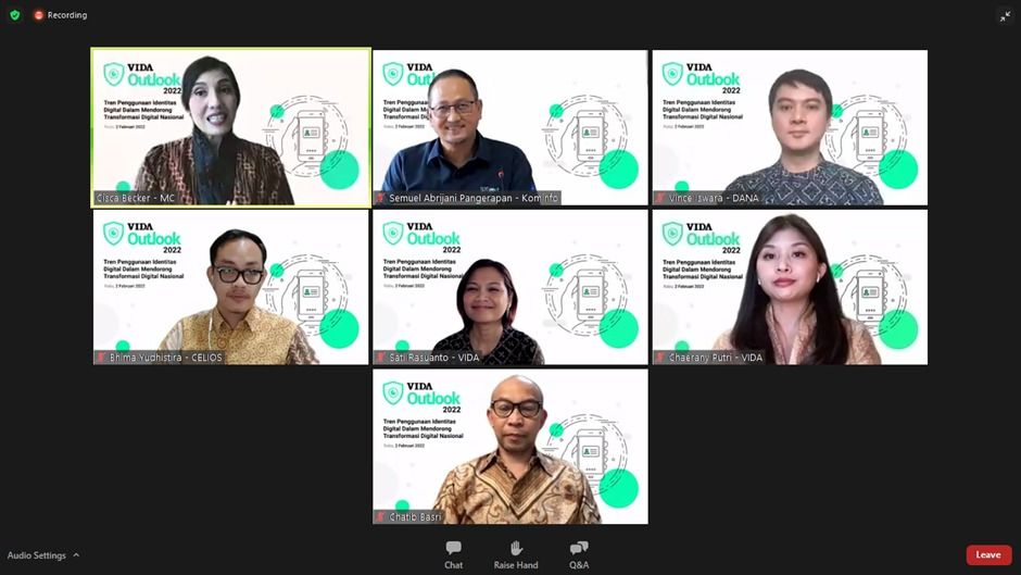 Tangkapan layar Webinar Pentingnya Digital Trust dalam Perspektif Outlook Ekonomi Digital Indonesia. Sumber: Kominfo.go.id