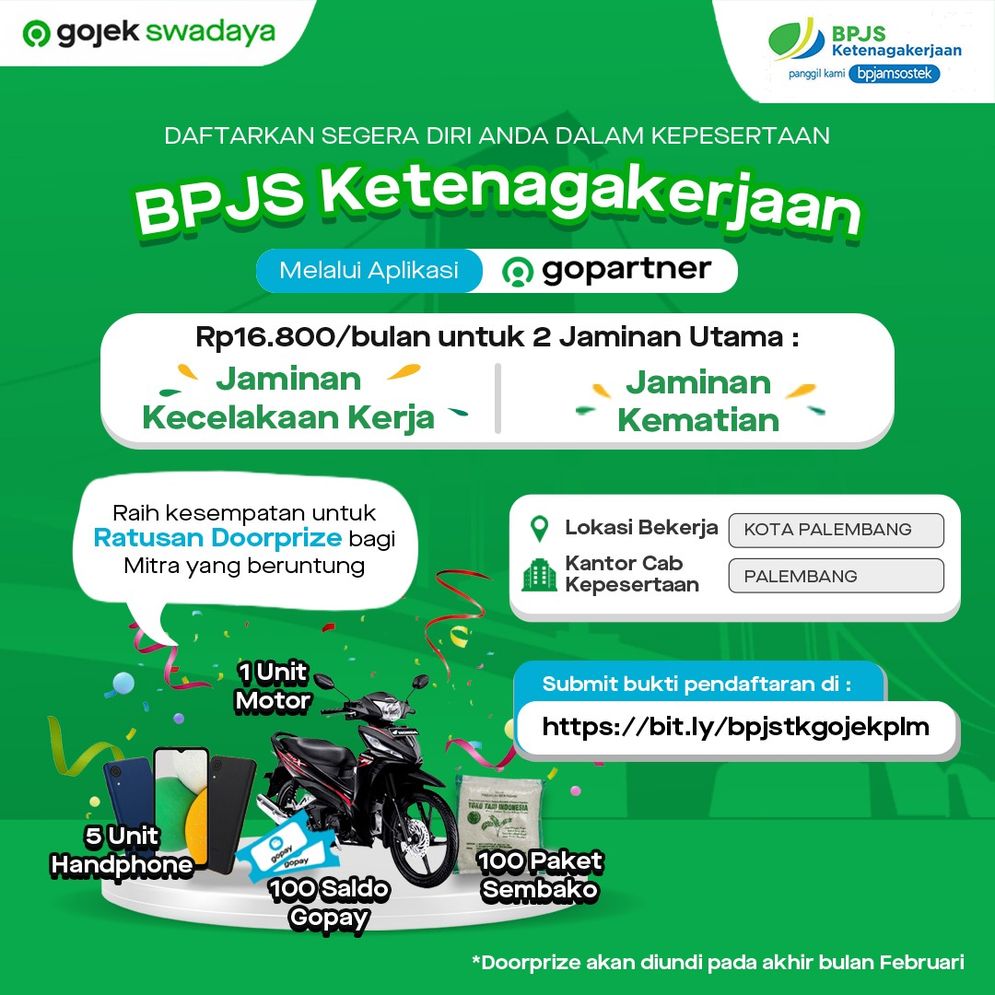 BPJS Ketenagakerjaan untuk mitra Gojek